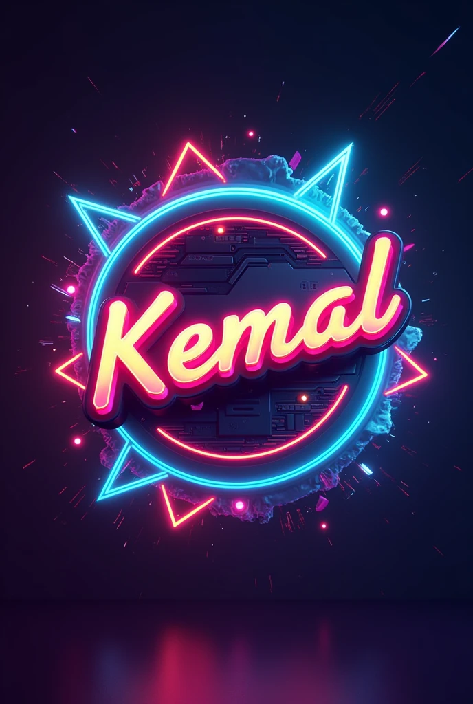 create y2k logo for my badges bussiness include my name whick is "kemal"