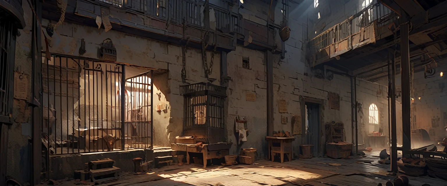 prison,concept art,pirates in prison