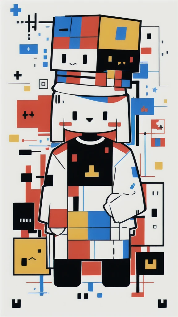 Cat,Cubism,Fragmented,flat、Geometric,Multiple Perspectives,Abstract,high density,Intensive、high quality (masterpiece, 最high quality, high quality, High resolution, Very detailed)、colorful、colorful