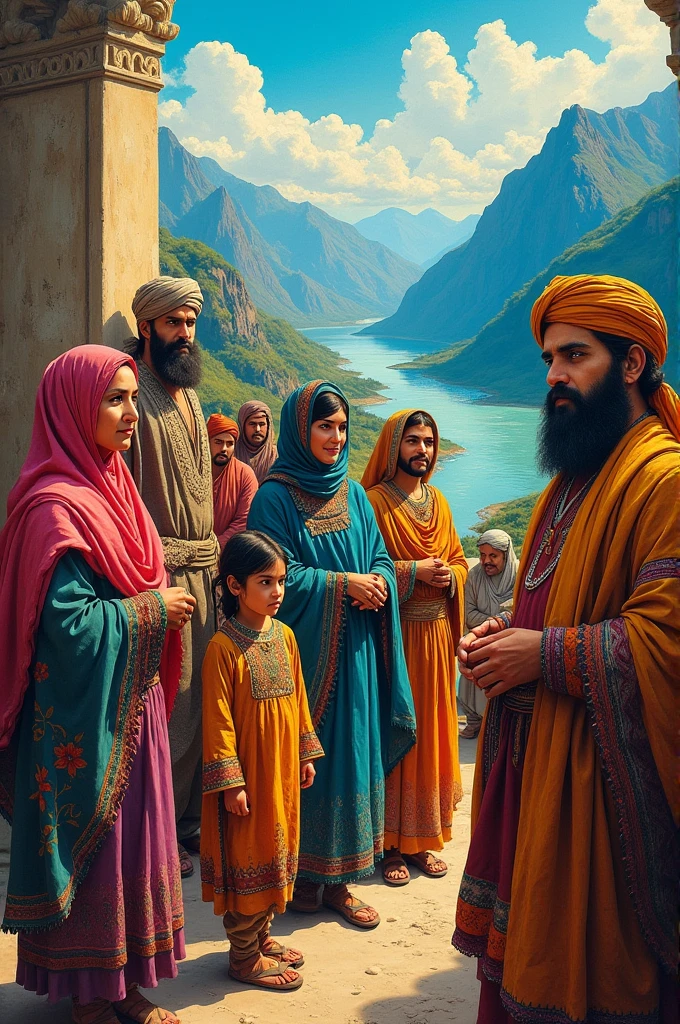 A painting related to Pakistan 
