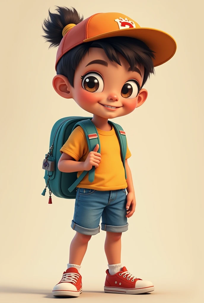 Cute elementary school student