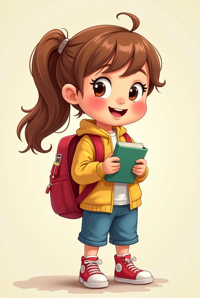 Cute elementary school student