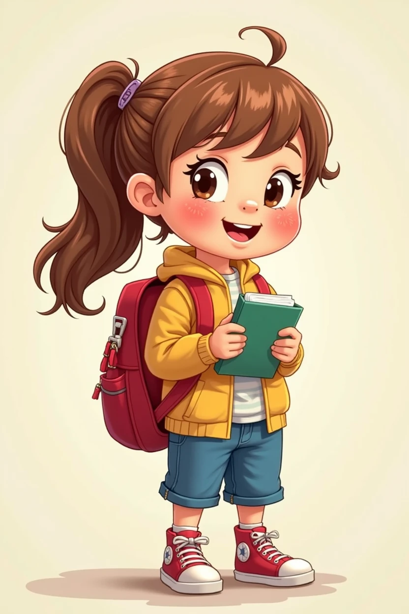 Cute elementary school student