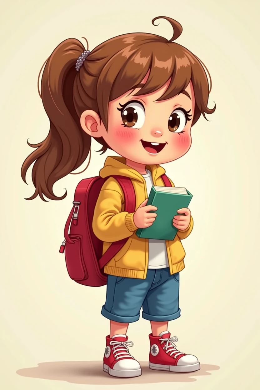 Cute elementary school student