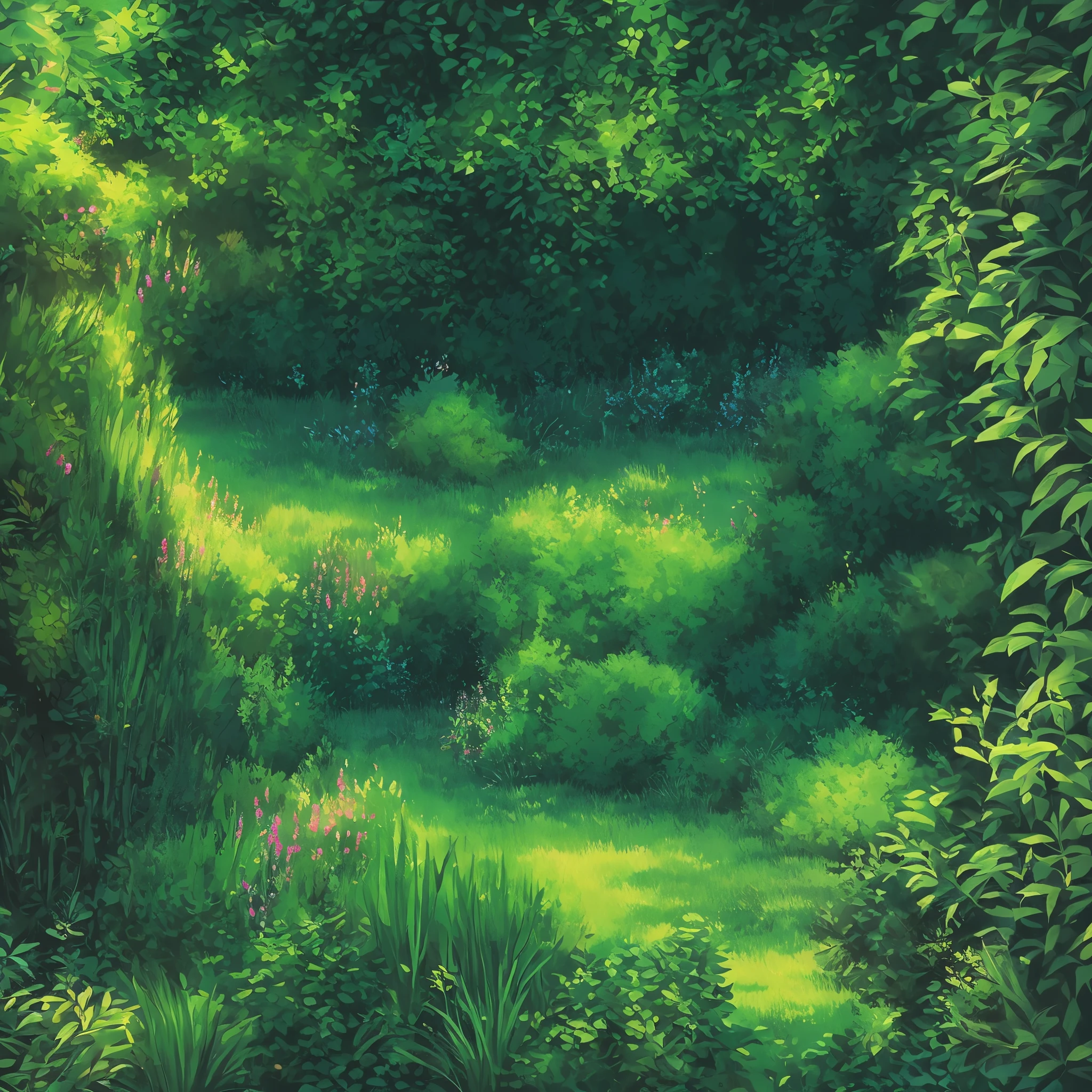 Background with plants