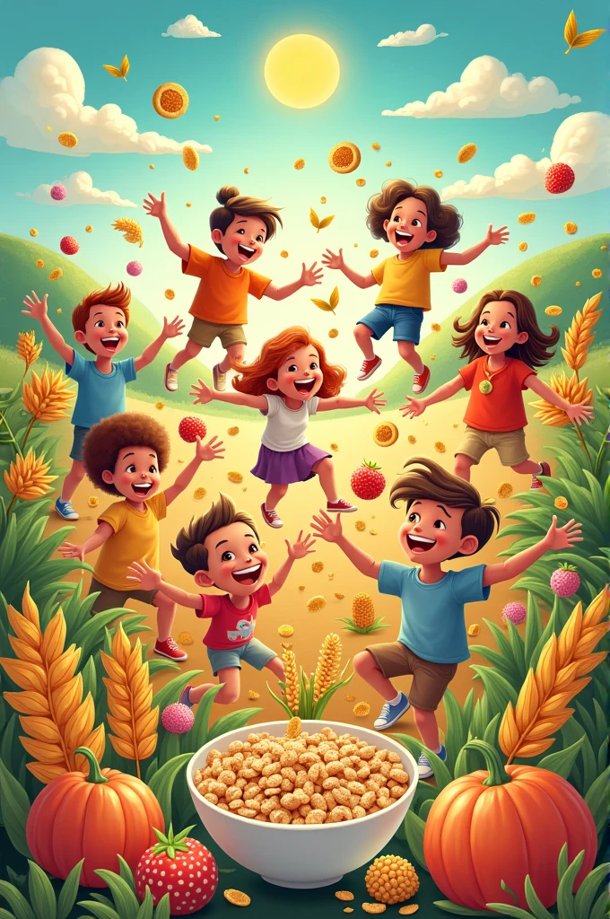 Create a poster about the importance of inlcluding cereals in our daily meal