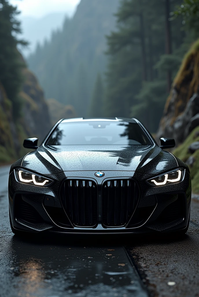 Realistic bmw car , black tiger , black cobra