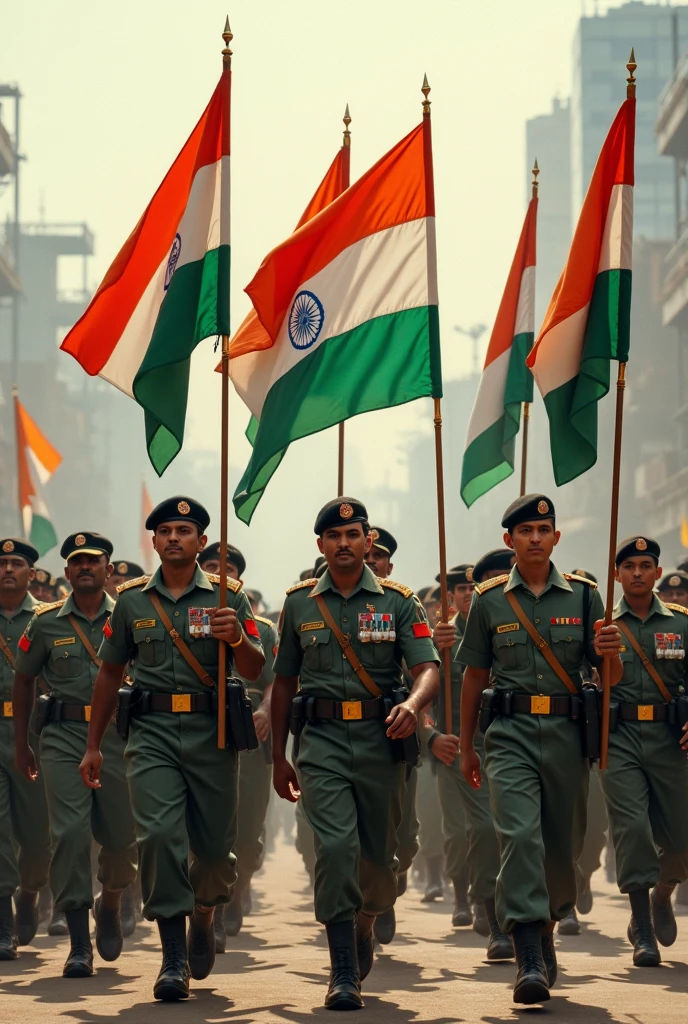 15 aughts ke liye flags india with Indian army
