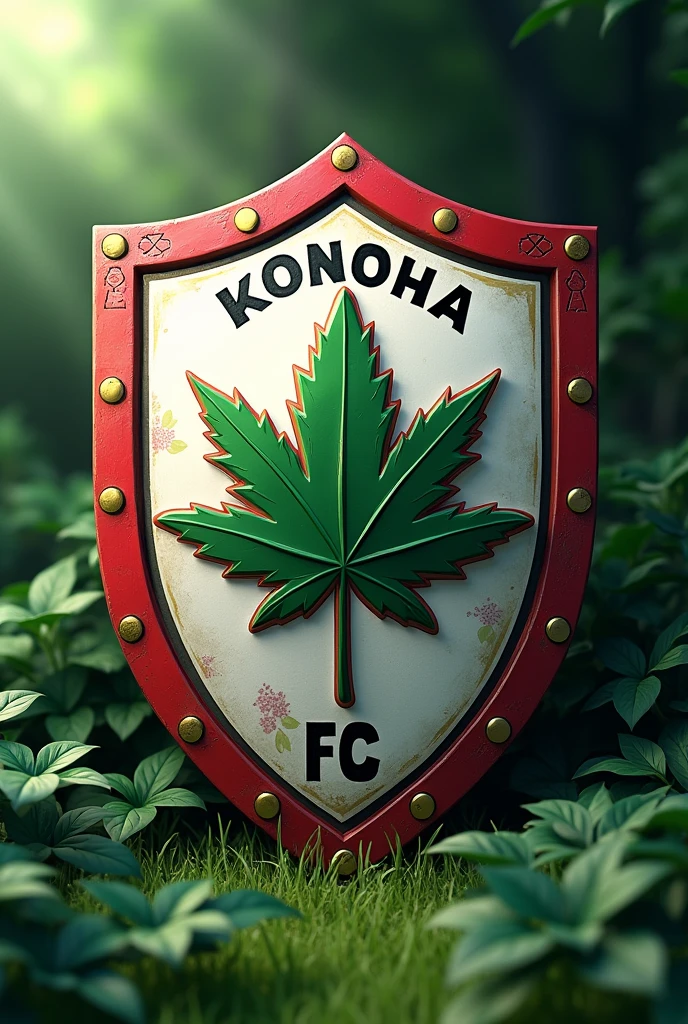 Soccer shield with the name Konoha FC