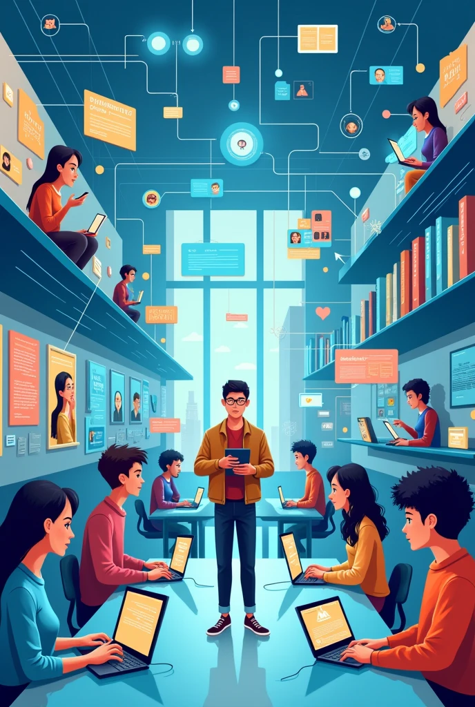 A brief explanation how ICT affects to your lives as a student poster