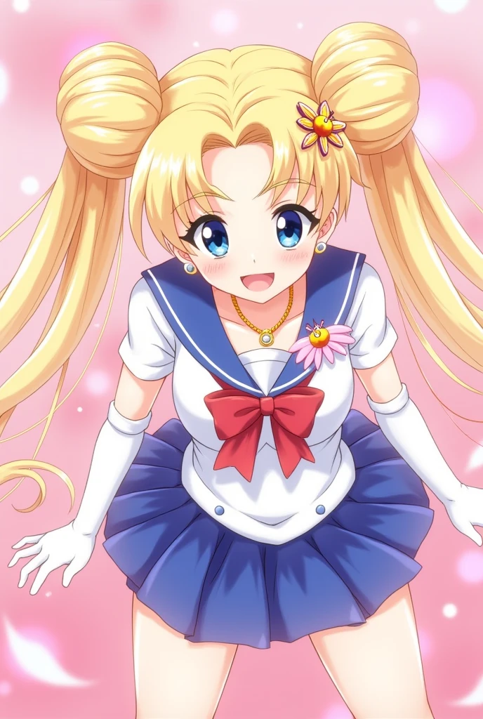 (best quality,masterpiece:1.2),absurd,1 girl,spread legs,twin tails,smile,detailed eyes,detailed lips,illustration,realistic,soft lighting,vibrant colors,playful,naughty,erotic,provocative,dreamlike,sexy pose,sensual,pink tones,creative composition,no bra,small boobs,high resolution,anime,masterpiece,1 girl,((bimbo))),sexy face,blue eyes,blonde hair,double buns,long twin tails,puffy lips,painted lips,thick lips,wide hips,thick thighs,huge fake breasts,huge round ass,shiny skin,parted bangs,hair ornament,circle,jewelry,earrings,choker,see-through,underboob,red bow,white elbow-length gloves,blue skirt,sailor uniform senshi, oily skin, bossy, image from above,