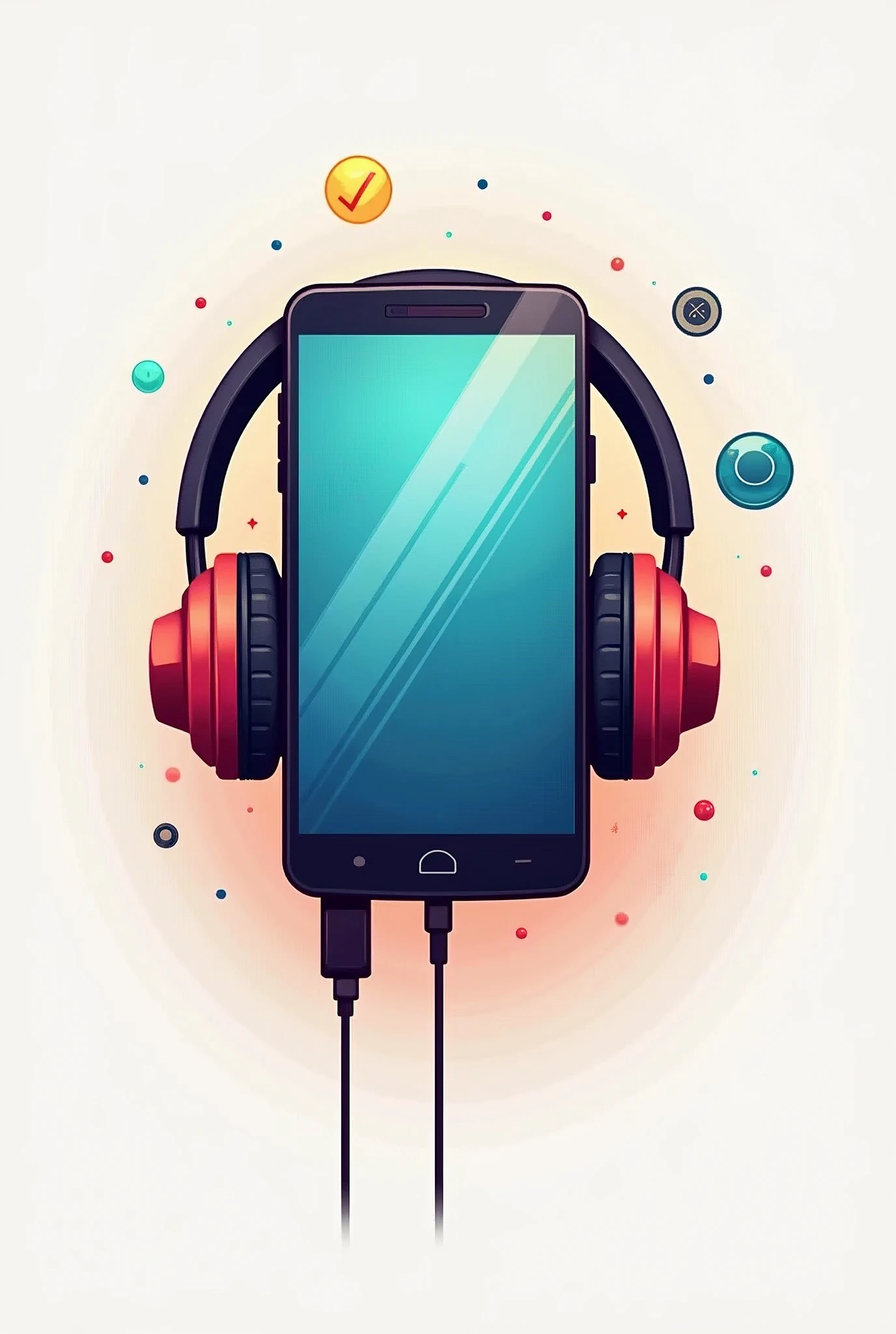 logo for a very creative website selling cell phone accessories with headphones,cell phone chargers, speakers, cell phone films and cases