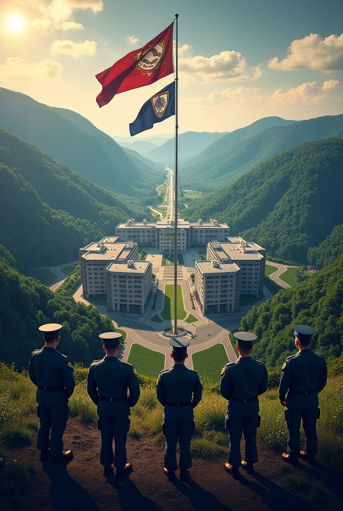 Create an image for an advertisement for the Virginia base. 