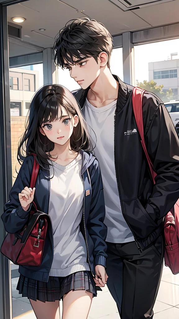 college student couple,shut your mouth, Stationary face