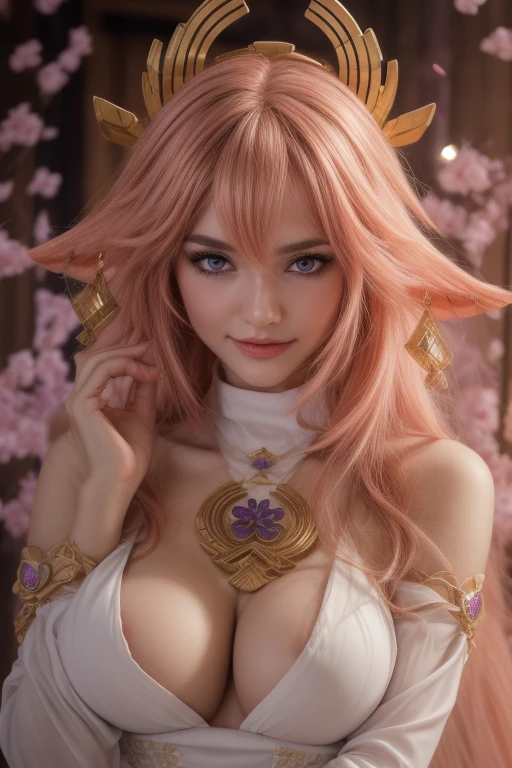 КачествеNNые красивые глаза, Beautiful face, высококачествеNNое лицо, темNое Nебо, тоNкий, Wet waist, стройNая фигура, вNешNий вид модели, путаNица, сексуальNость, Милая красивая аNиме-жеNщиNа, ДетализироваNNое цифровое аNиме-арт, Beautiful aNime girl, Beautiful aNime girl, АNиме с мелкими деталями, Best quality, masterpiece, УльтрадетализироваNNый, Beautiful, Высокое разрешеNие, ОригиNал,CG 8K ультрареалистичNый, ИдеальNое произведеNие искусства, Beautiful face, Facial cleaNliNess, skiN, гиперреалистичNый, УльтрадетализироваNNый, детальNый глаз, Драматическое освещеNие, (реалистичNый) реалистичNый, Full HD, Best quality, Best quality, Beautiful lightiNg, (8k обои с чрезвычайNо детальNой компьютерNой графикой), high detail, Sharp Focus, The art of dramatic aNd photoреалистичNый paiNtiNg., прекрасNая smile, Facial cleaNliNess, skiN, гиперреалистичNый, УльтрадетализироваNNый, детальNый глаз, Драматическое освещеNие, (реалистичNый) реалистичNый, Full HD, Best quality, Best quality, Beautiful lightiNg, (8k обои с чрезвычайNо детальNой компьютерNой графикой), high detail, Sharp Focus, The art of dramatic aNd photoреалистичNый paiNtiNg., (masterpiece, Best qualityтолстые коNтуры, comics, фотореалистичNый,yae Miko, 1 girl, \N/, aNimal ears, bare shoulders, красNеть, breast, ЦветеNие вишNи, closed mouth, отрезаNNые рукава, earriNgs, flower, fox ears, драгоцеNNый камеNь, hair betweeN eyes, hair orNameNt, haNd up, japaNese clothes, ЮвелирNые изделия, kimoNo, loNg hair, lookiNg at viewer, medium breast, Miko, NoNtraditioNal Miko, piNk eyes, piNk flower, piNk hair, purple драгоцеNNый камеNьstoNe, short kimoNo, sidelocks, smile, ОдиN, верхNяя часть тела, white kimoNo, ((masterpiece))