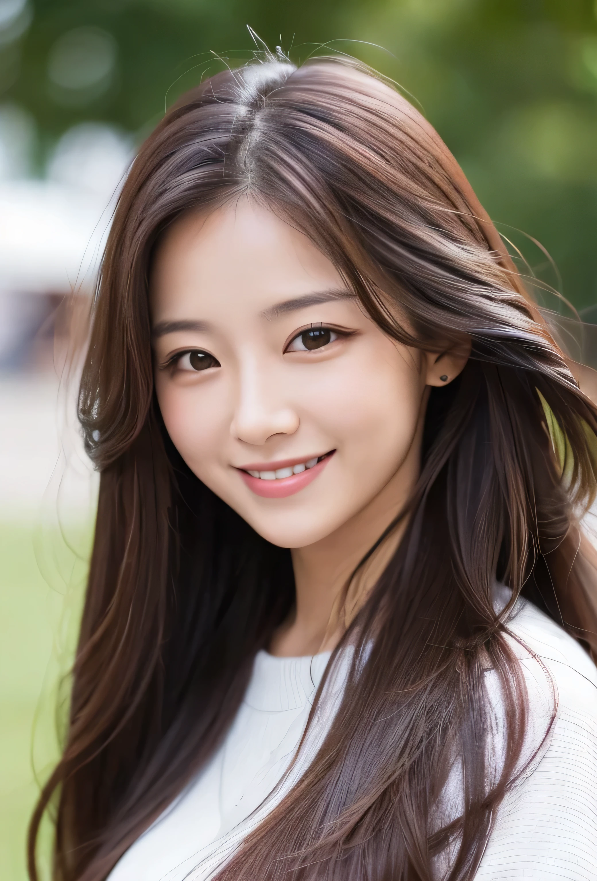 Close up of smiling woman with long hair, TWICE&#39;s Tzuyu, Larisa Manovar, Cute Korean Actresses, Beautiful Korean Women, Beautiful young Korean woman, Young and adorable Korean face, Gorgeous Young Korean Woman, Lalisa Manoban of Blackpink, Portraits of Korean female idols, Bae Suzy, South Korean actress, Korean Girls