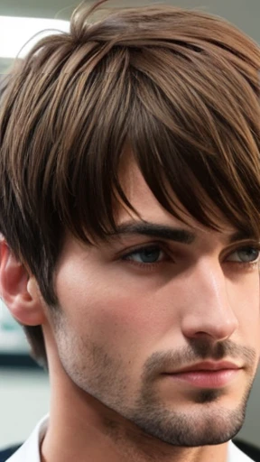 A short-haired man Auerbach   focus on the face 