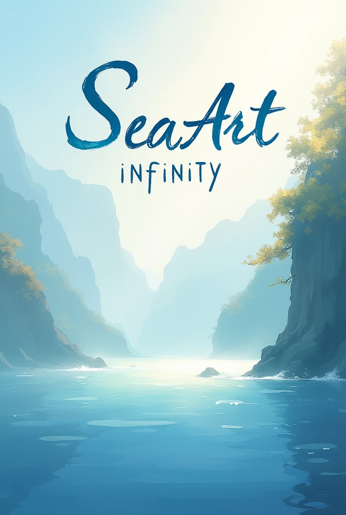 Design a beautiful poster for "SeaArt Infinity" with the title at the top in a gentle, flowing script. The background should be a soft, painterly scene, reminiscent of Impressionist art, with visible brushstrokes and a focus on light and atmosphere. Below the title, include the word "Impressionism" in a delicate, artistic font. Use pastel colors and a blend of cool and warm tones to create a peaceful and harmonious effect.