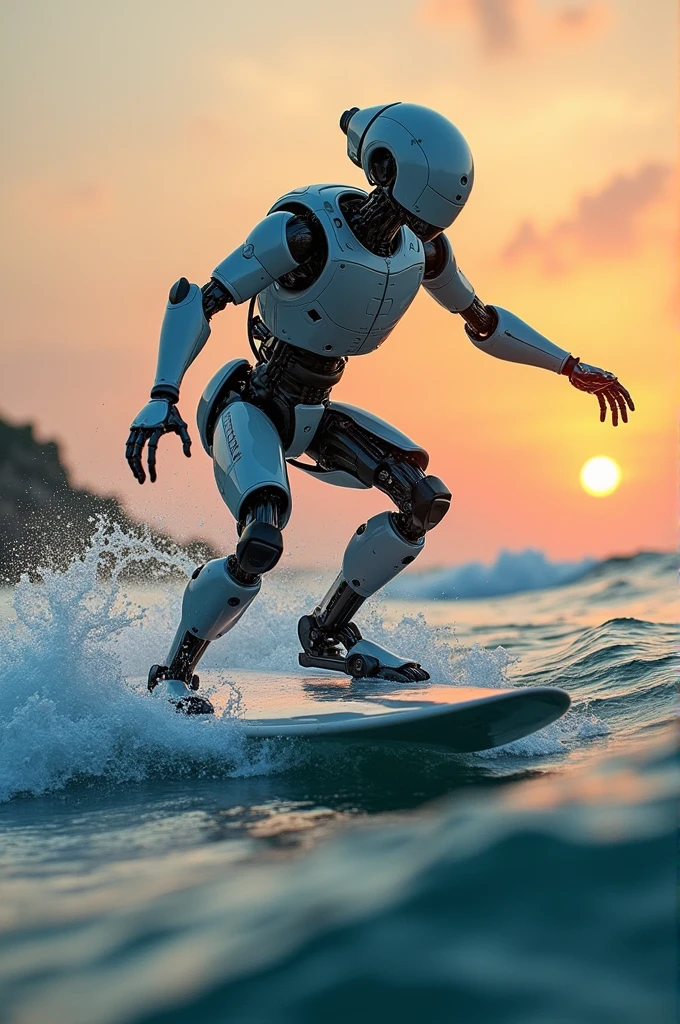 Create a surfing robot