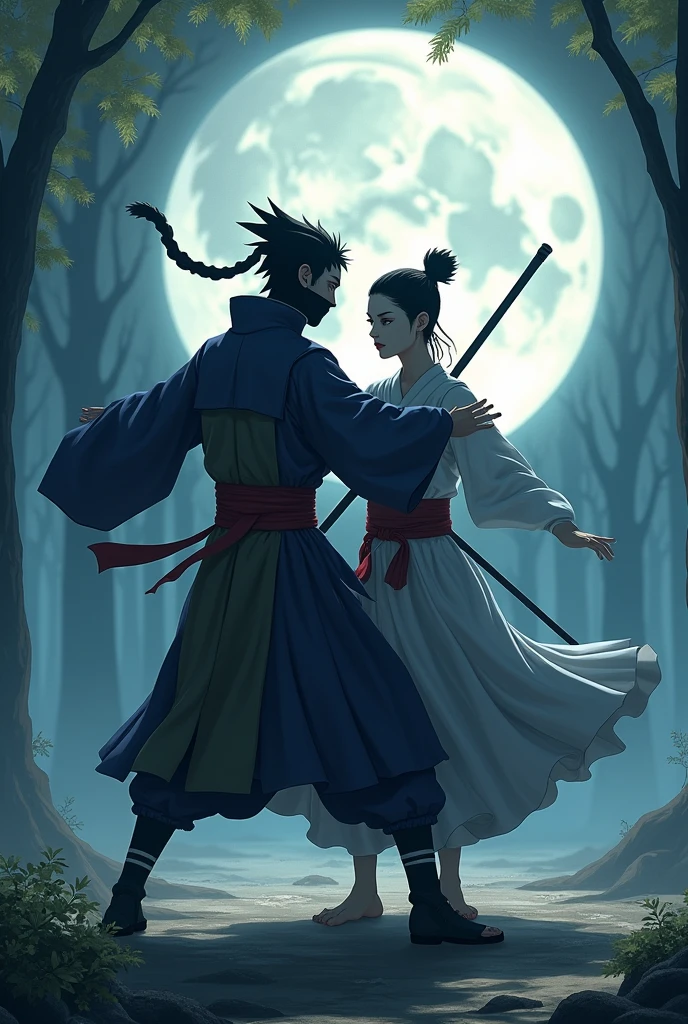 Kakashi and Nobru dancing 

