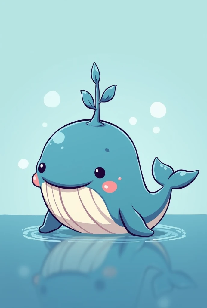 Cute whale character