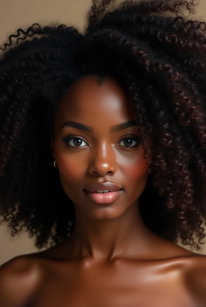 A Black woman with curly hair