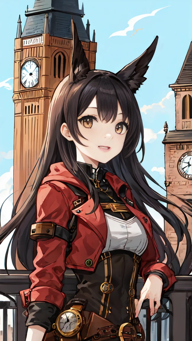 Android、Full Face、Female type、steampunk、clock tower