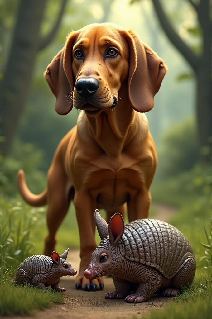 You can create me a bloodhound and an armadillo