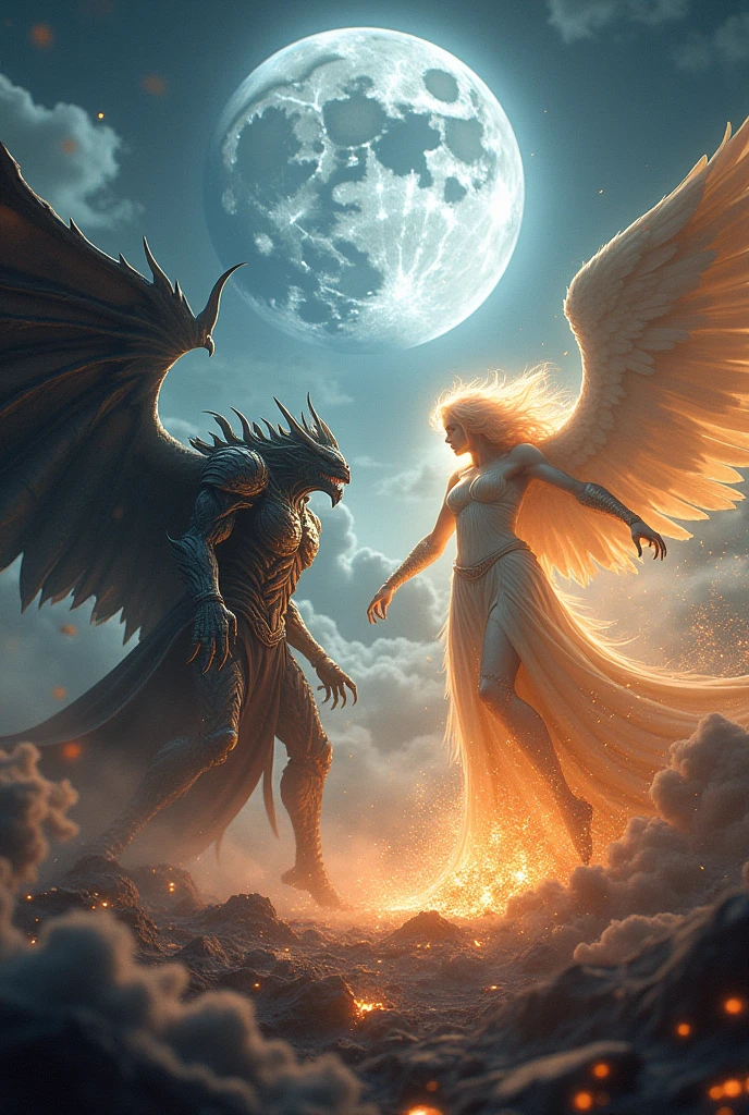 The Moon, Destruction, the Demon King, and the Angel