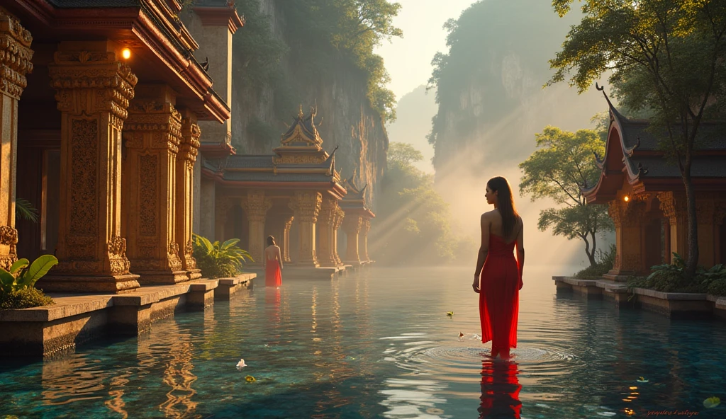 In 1000 years, I envision Thailand with advanced technology that still embodies its Thai identity.