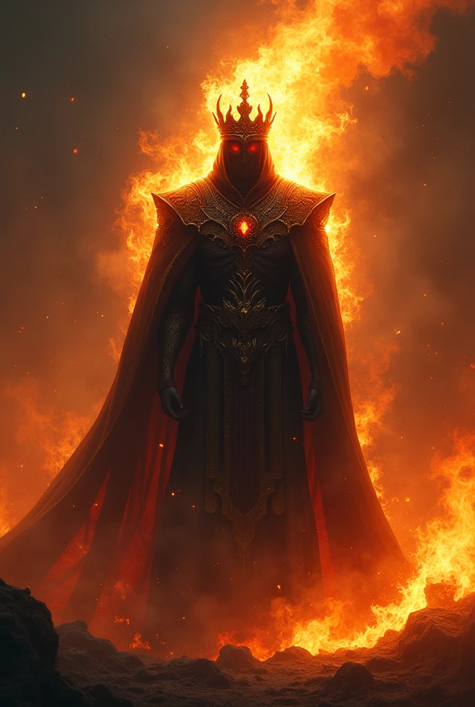 Shadow Monarch image on fire 