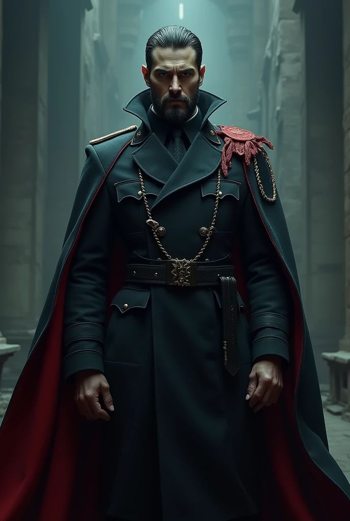 Uzbekistan as a villain from a movie with a flag on its back