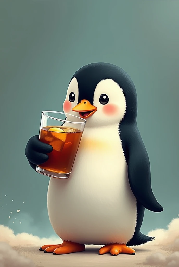 Penguin
Cute character
Drinking alcohol