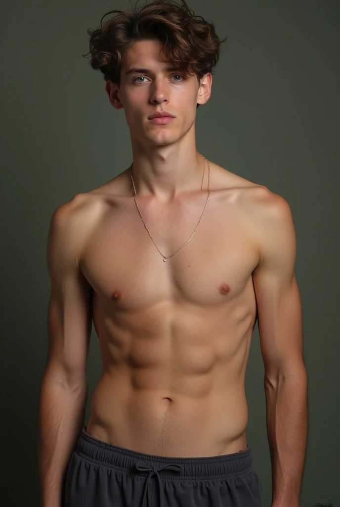 Naked male high school student