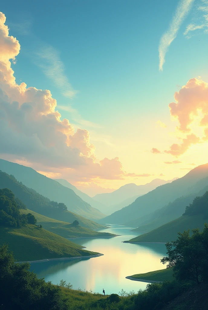 A beautiful landscape sky