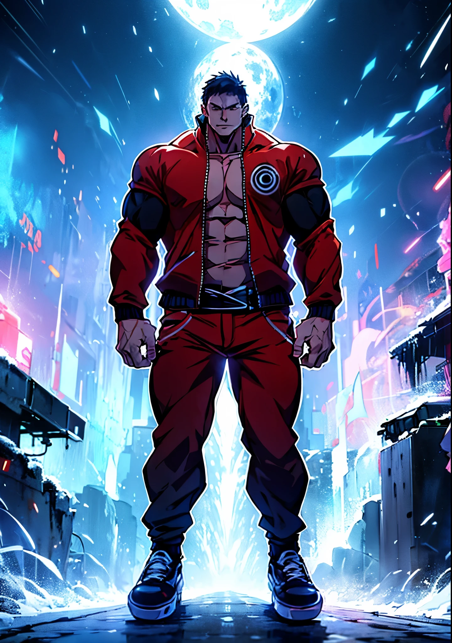 Generate an anime-style art image of a protagonist character, Hero .