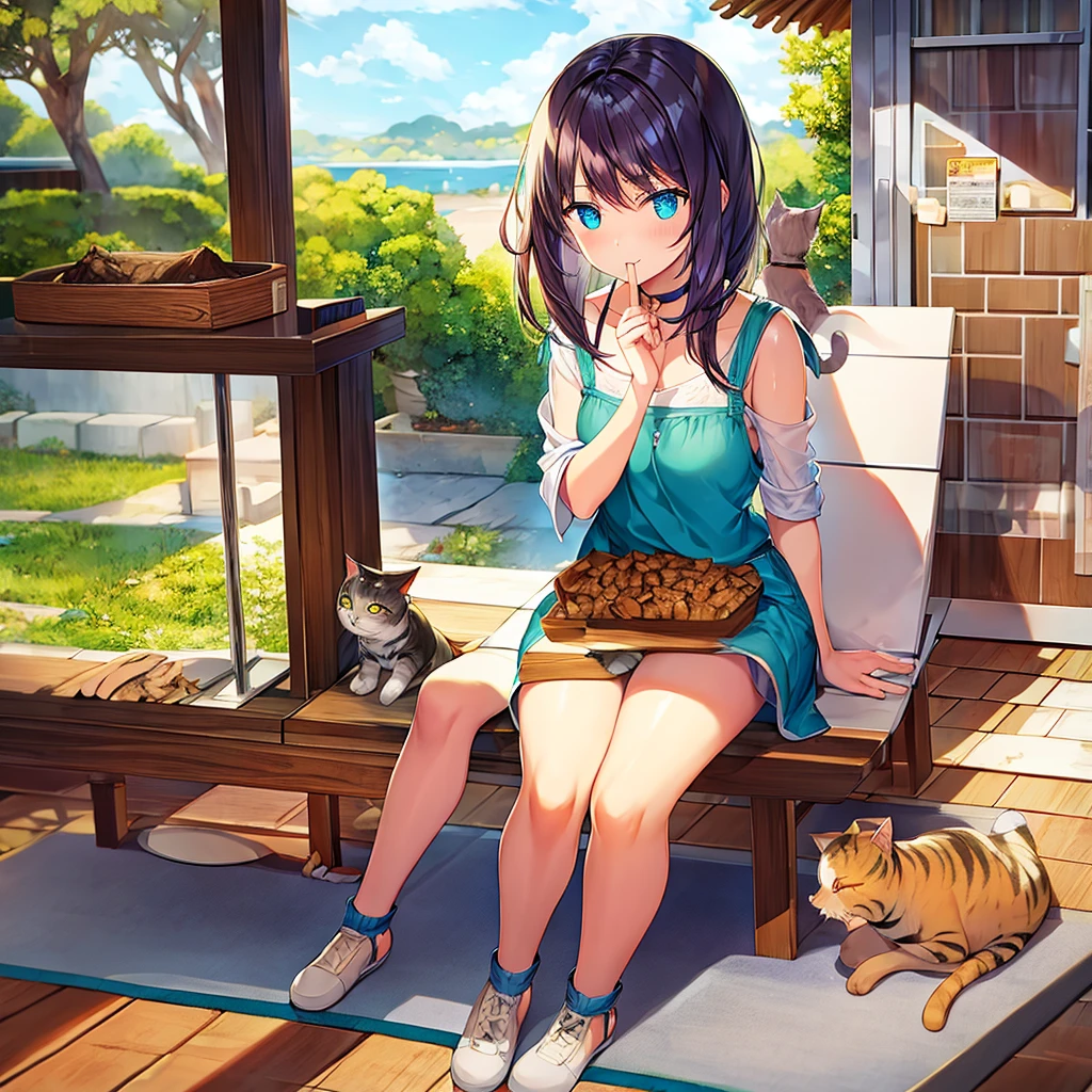 Cats eat cat food