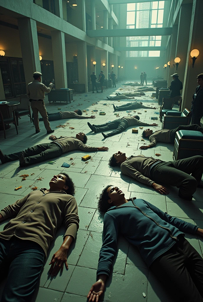 An image where many dead bodies are seen at the Miami 2 hotel