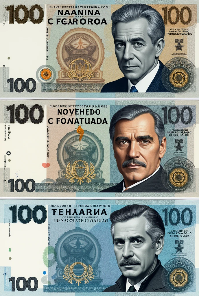 100 Argentine pesos bill with Favaloro&#39;s face