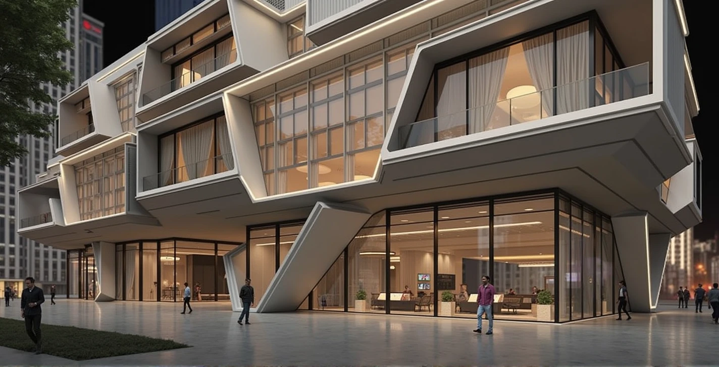 I want variations of the building of the image incited below