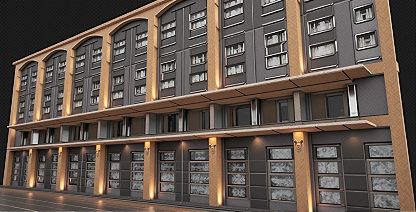 I want variations of the building of the image incited below