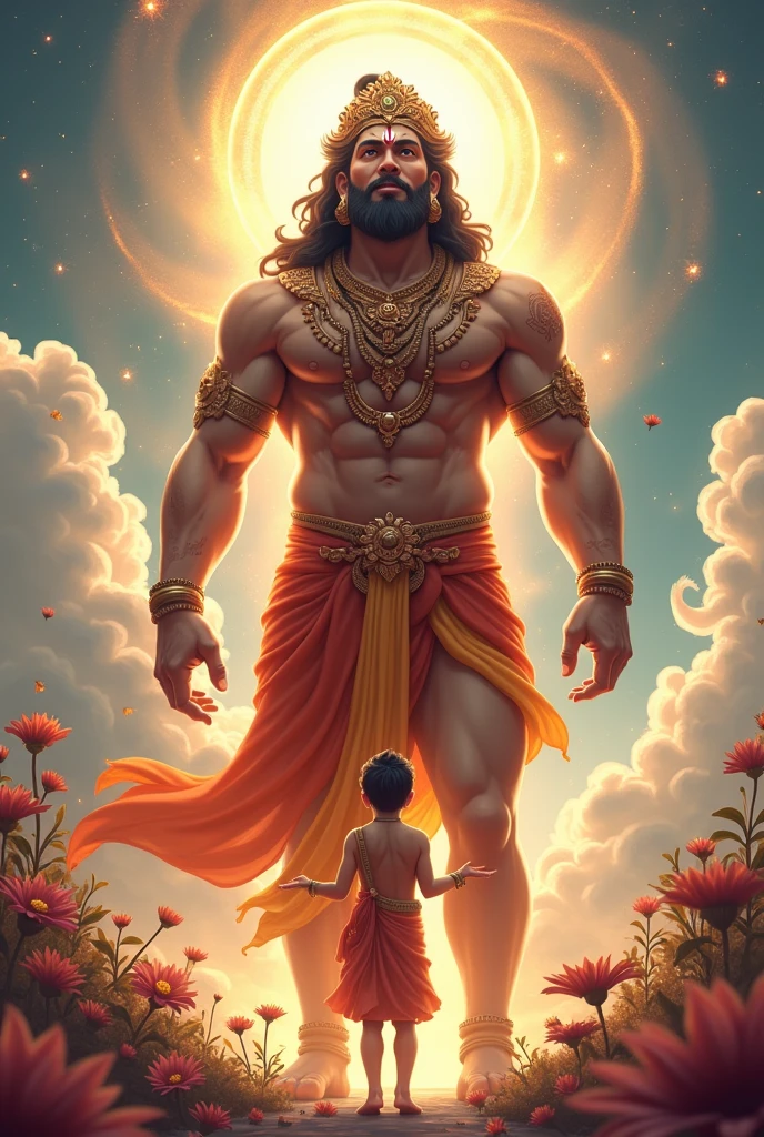 Create image God Hanuman Ji and boy center name Parth 4K image create