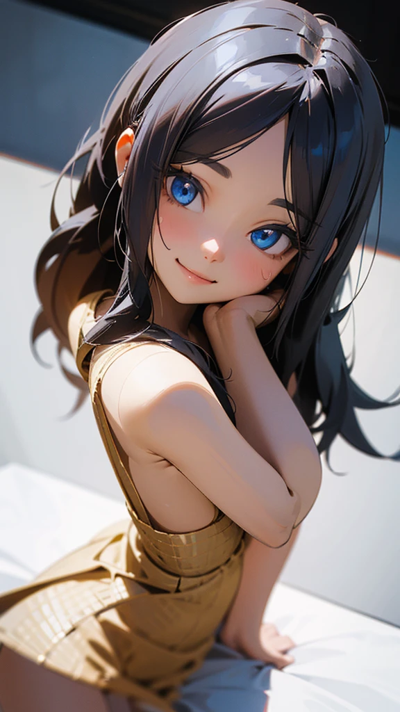 One girl, High resolution, Long Hair, masterpiece, Textured skin, smile, blue eyes, Face Up
3D Isometric,