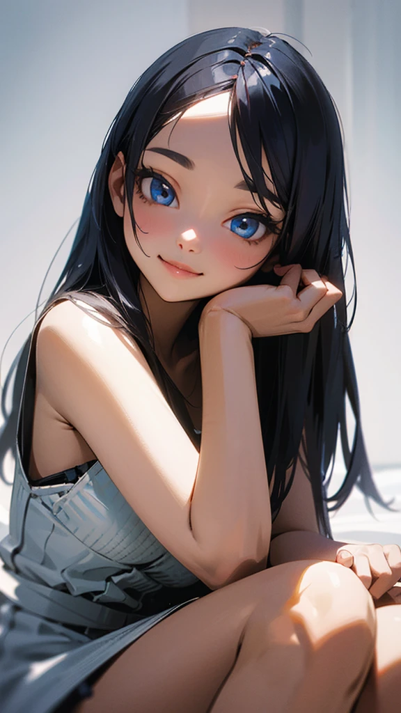 One girl, High resolution, Long Hair, masterpiece, Textured skin, smile, blue eyes, Face Up
3D Isometric, 