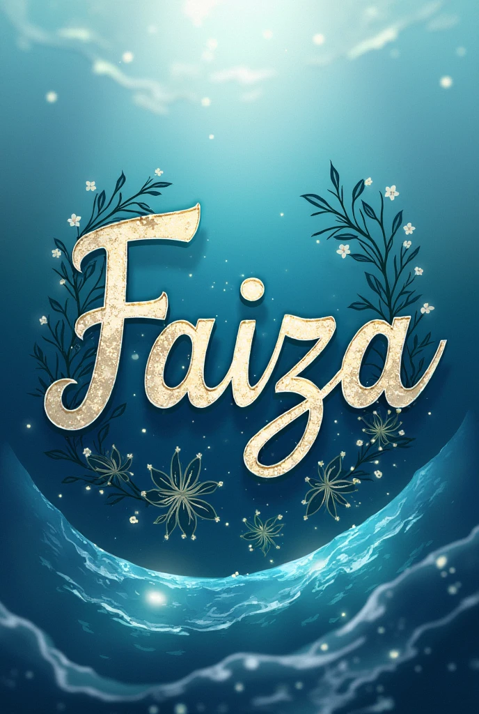 Create name design name of Faiza with sea.
Name design will be create both Arbic and English