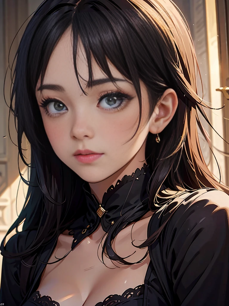 RAWphotograph, photograph, Realistic, 自然の中の女性の8K鮮やかなphotograph, Super detailed, In detail, Dramatic Light, In detail beautiful eyes, Detailed skin, Depth of written boundary, Grey Eyes