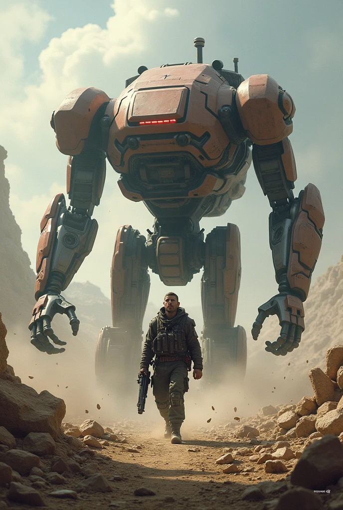 Human vs robots war