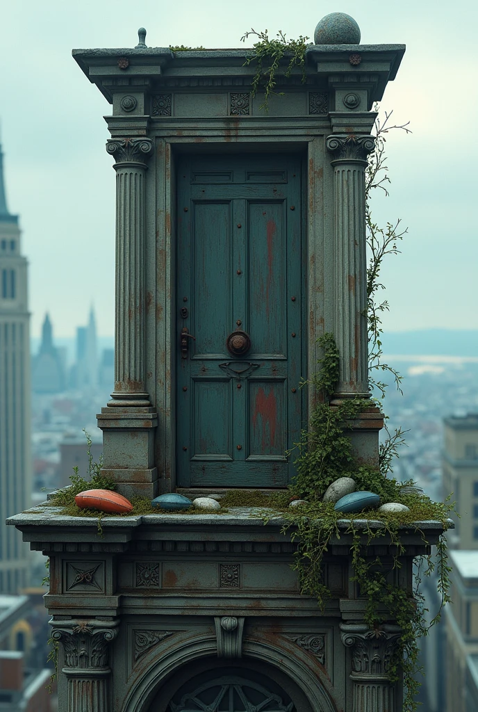 Door on the roof of a building
