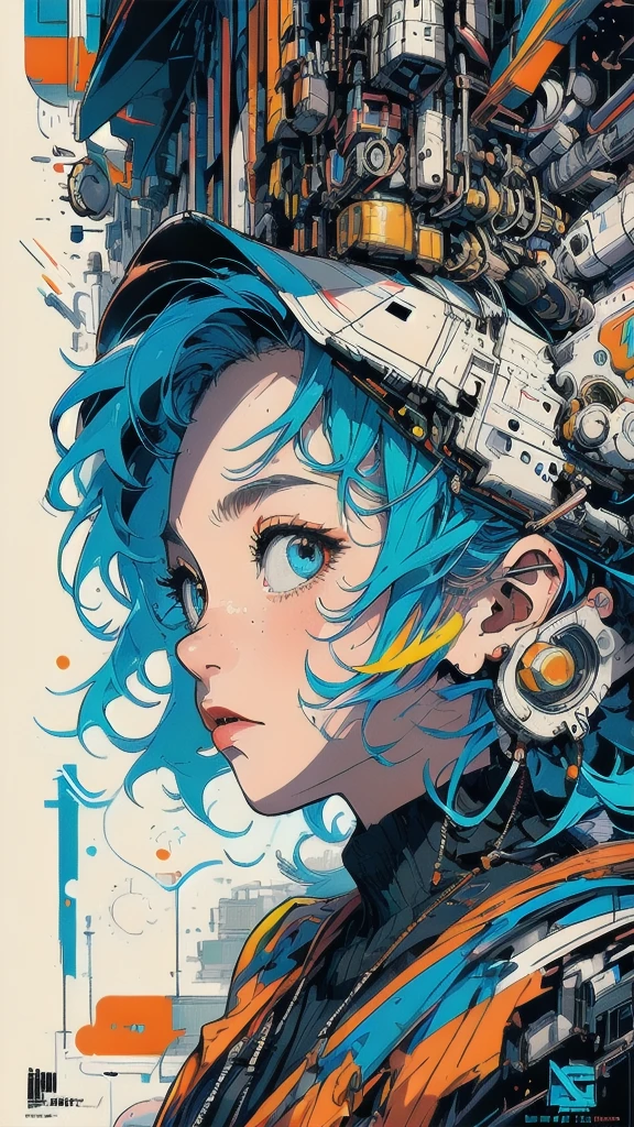 (((masterpiece, highest quality))),(((solo:1.2))),(((1girl:1.2))),32k wallpaper, very detailed, poster, vintage science fiction,(((((geometric cinematic movie poster))))), (bauhaus), shape,(((abstract))),(mid century modern),movie poster,(((((portfolio))))),(((((Close-up))))),(((((bust up))))),((((more various angle)))),(((highlight))),((((heterochromia)))),(((complete. detailed face))),(((Extremely talented))),(((((most complecated machine))))),(((((unlimited mechanic Workaholic))))),(((Absolutely detailed Mighty machines background))),(((Geiger counter))),(((Beautiful vibrant color scheme)))