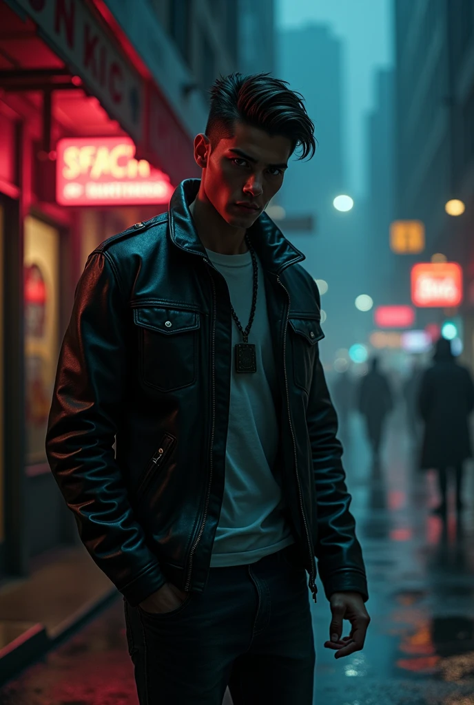 A Gangster Boy in Night Time 